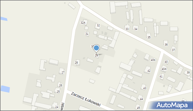 Zarzecz Łukowski, Zarzecz Łukowski, 29, mapa Zarzecz Łukowski