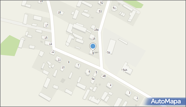 Zarzecz Łukowski, Zarzecz Łukowski, 8, mapa Zarzecz Łukowski