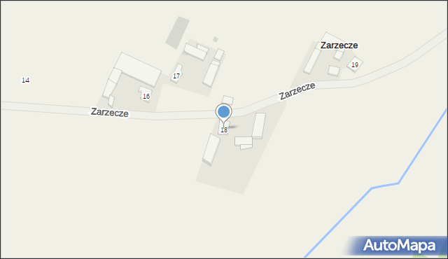Zarzecze, Zarzecze, 18, mapa Zarzecze