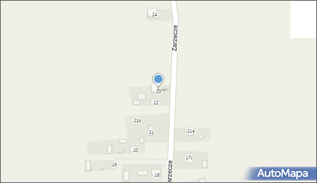 Zarzecze, Zarzecze, 23, mapa Zarzecze