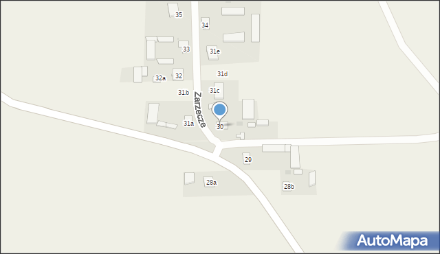 Zarzecze, Zarzecze, 30, mapa Zarzecze