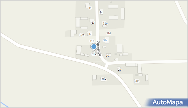 Zarzecze, Zarzecze, 31a, mapa Zarzecze