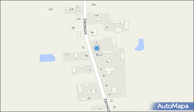 Zarzecze, Zarzecze, 7D, mapa Zarzecze