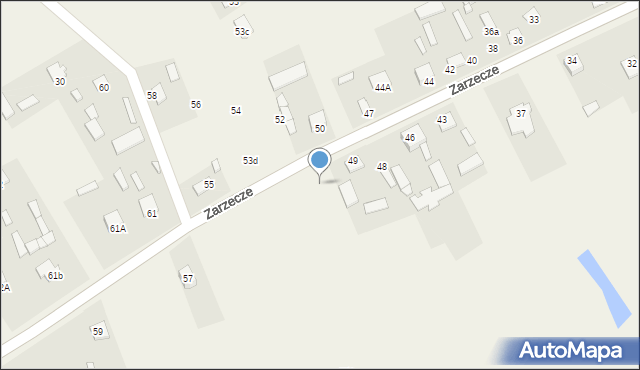 Zarzecze, Zarzecze, 49a, mapa Zarzecze