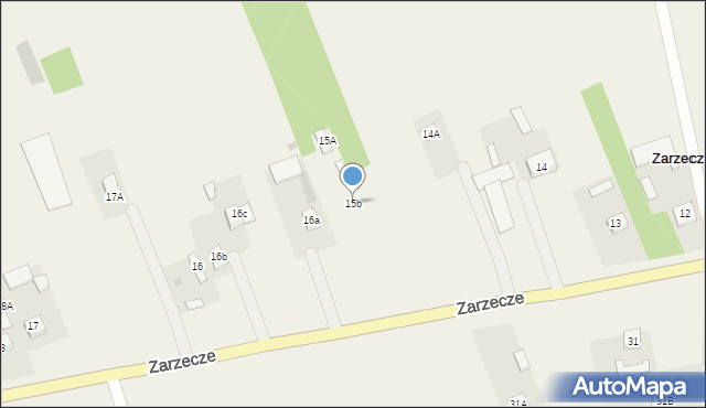 Zarzecze, Zarzecze, 15b, mapa Zarzecze