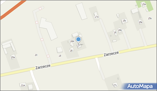 Zarzecze, Zarzecze, 17, mapa Zarzecze
