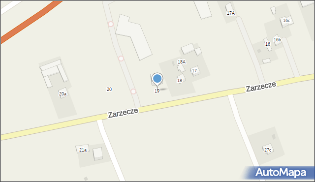 Zarzecze, Zarzecze, 19, mapa Zarzecze