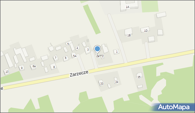 Zarzecze, Zarzecze, 2a, mapa Zarzecze