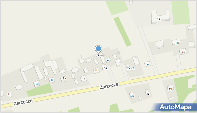 Zarzecze, Zarzecze, 5, mapa Zarzecze