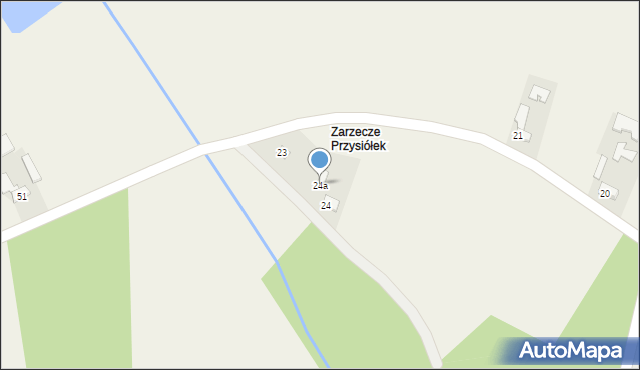 Zarzecze, Zarzecze, 24a, mapa Zarzecze