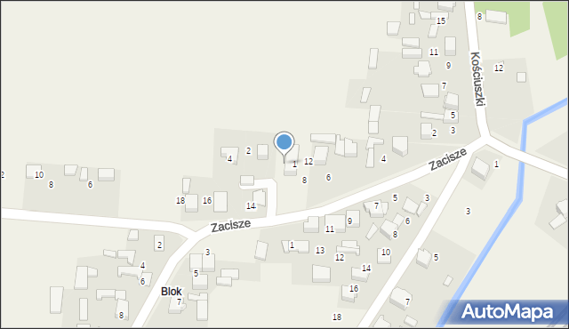 Zarzecze, Zacisze, 10, mapa Zarzecze