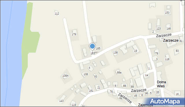 Zarzecze, Zarzecze, 163, mapa Zarzecze