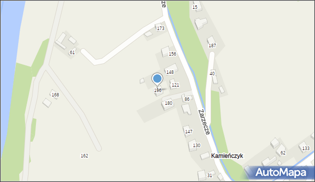 Zarzecze, Zarzecze, 196, mapa Zarzecze