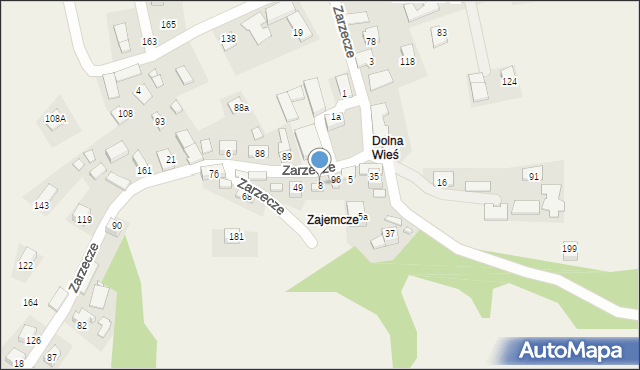 Zarzecze, Zarzecze, 8, mapa Zarzecze