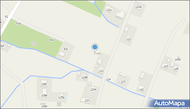 Zarzecze, Zarzecze, 121b, mapa Zarzecze