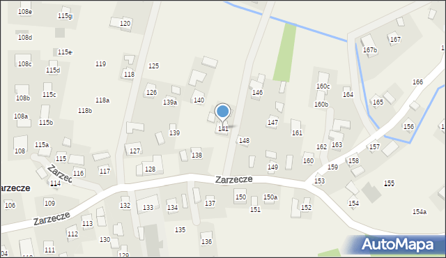 Zarzecze, Zarzecze, 141, mapa Zarzecze