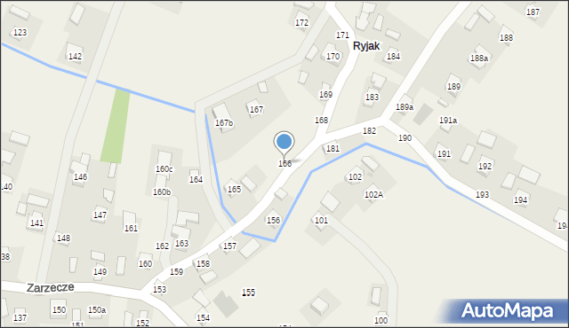 Zarzecze, Zarzecze, 166, mapa Zarzecze