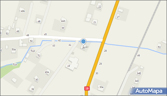 Zarzecze, Zarzecze, 20, mapa Zarzecze