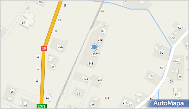 Zarzecze, Zarzecze, 34C, mapa Zarzecze