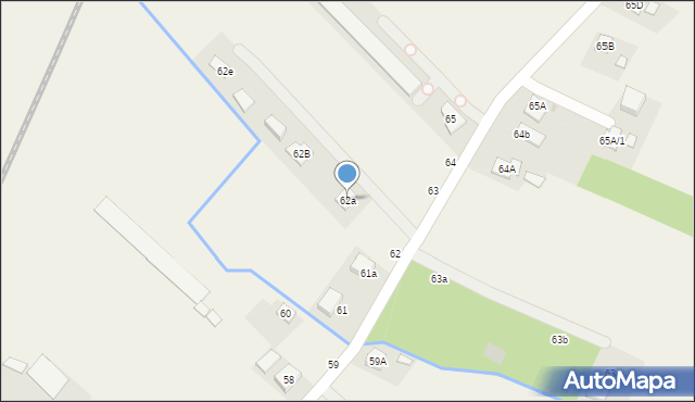 Zarzecze, Zarzecze, 62a, mapa Zarzecze