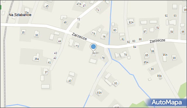 Zarzecze, Zarzecze, 77, mapa Zarzecze