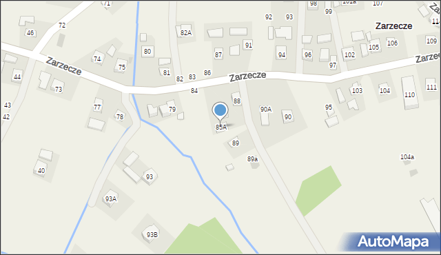 Zarzecze, Zarzecze, 85A, mapa Zarzecze