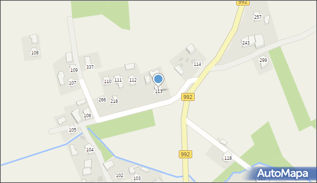 Zarzecze, Zarzecze, 113, mapa Zarzecze