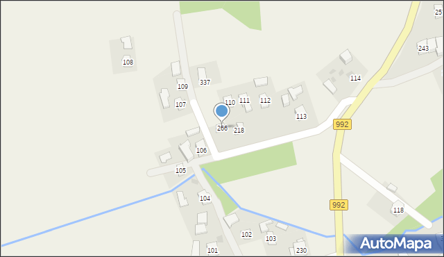 Zarzecze, Zarzecze, 266, mapa Zarzecze