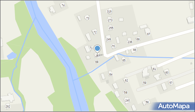 Zarzecze, Zarzecze, 267, mapa Zarzecze