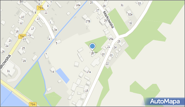 Zarzecze, Zarzecze, 18, mapa Zarzecze