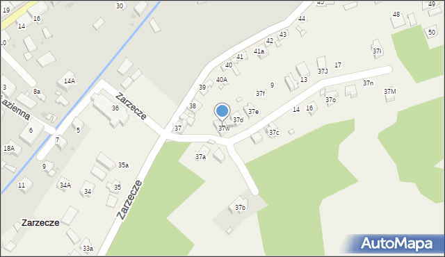 Zarzecze, Zarzecze, 37w, mapa Zarzecze