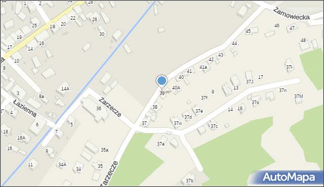 Zarzecze, Zarzecze, 39, mapa Zarzecze