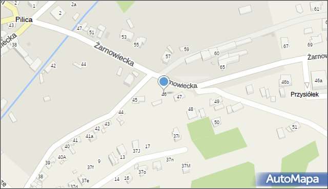 Zarzecze, Zarzecze, 46, mapa Zarzecze