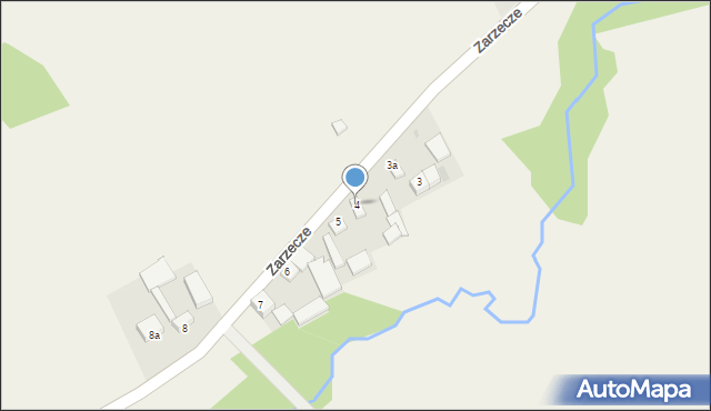 Zarzecze, Zarzecze, 4, mapa Zarzecze