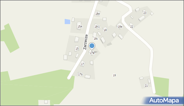 Zarzecze, Zarzecze, 17a, mapa Zarzecze