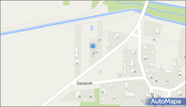 Zarzecze, Zarzecze, 1a, mapa Zarzecze