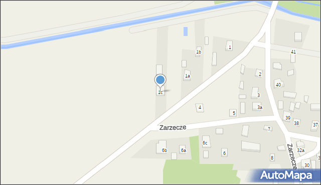 Zarzecze, Zarzecze, 1c, mapa Zarzecze