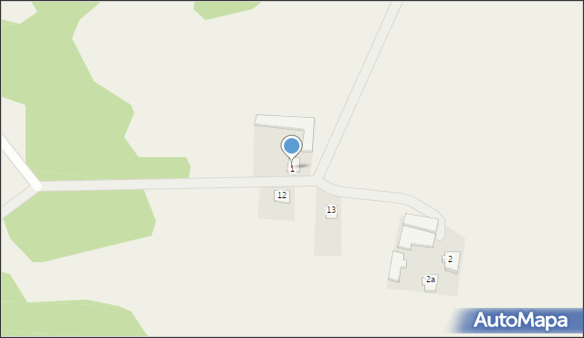 Zarzecze Jeleniewskie, Zarzecze Jeleniewskie, 1, mapa Zarzecze Jeleniewskie