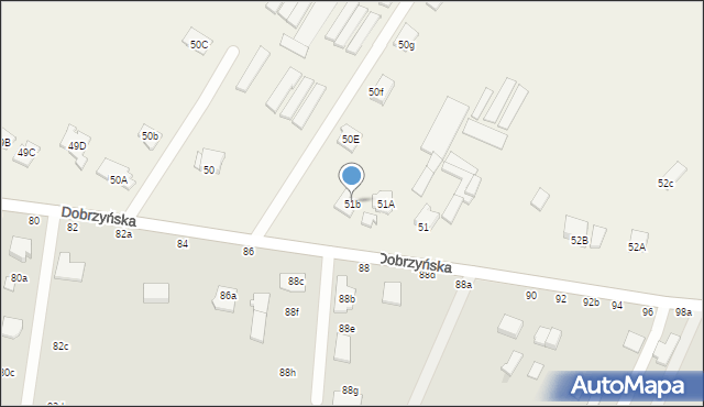 Zarzeczewo, Zarzeczewo, 51b, mapa Zarzeczewo