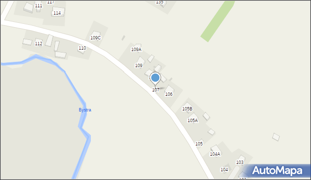 Zarzeka, Zarzeka, 107, mapa Zarzeka