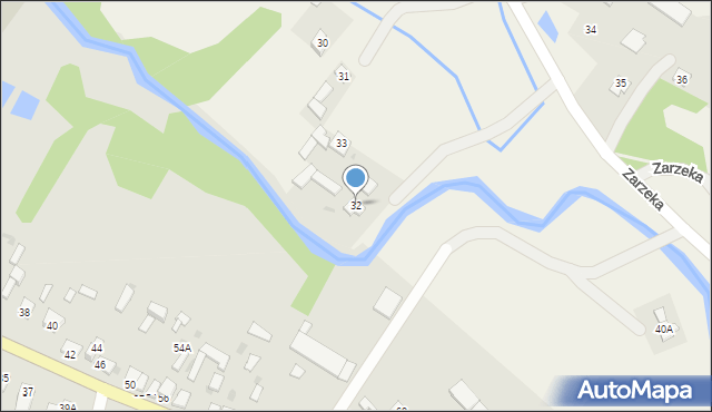 Zarzeka, Zarzeka, 32, mapa Zarzeka