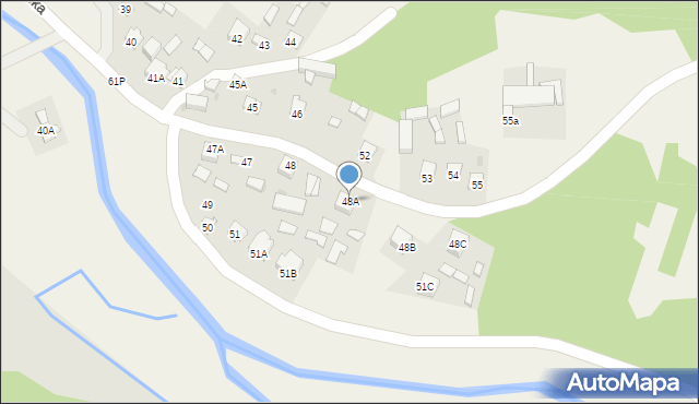 Zarzeka, Zarzeka, 48A, mapa Zarzeka