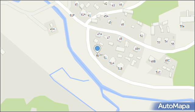 Zarzeka, Zarzeka, 50, mapa Zarzeka