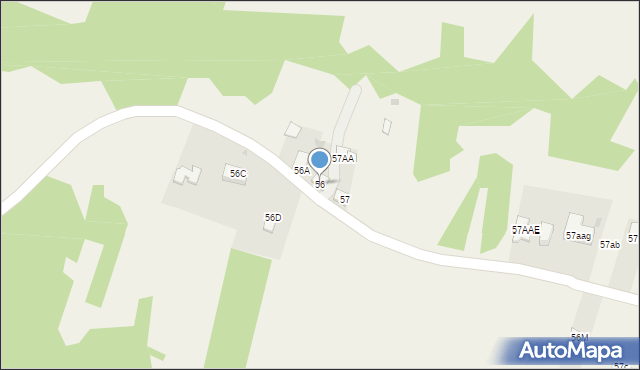 Zarzeka, Zarzeka, 56, mapa Zarzeka