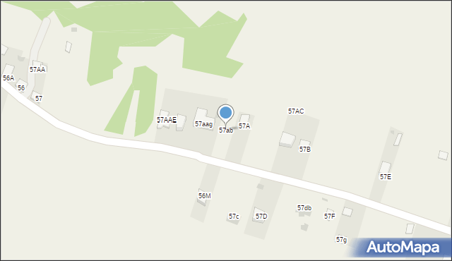 Zarzeka, Zarzeka, 57ab, mapa Zarzeka