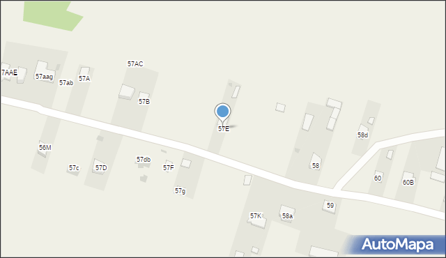 Zarzeka, Zarzeka, 57E, mapa Zarzeka