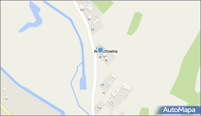 Zarzeka, Zarzeka, 67, mapa Zarzeka