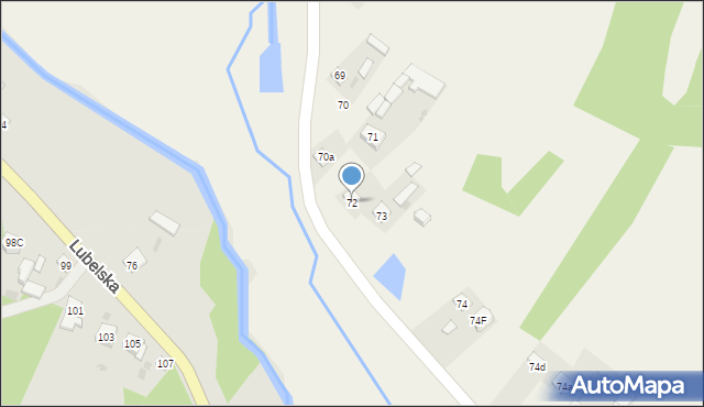 Zarzeka, Zarzeka, 72, mapa Zarzeka