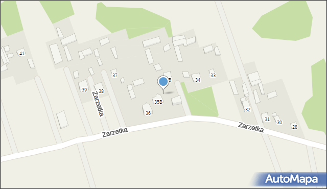 Zarzetka, Zarzetka, 35a, mapa Zarzetka
