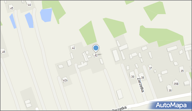 Zarzetka, Zarzetka, 41, mapa Zarzetka